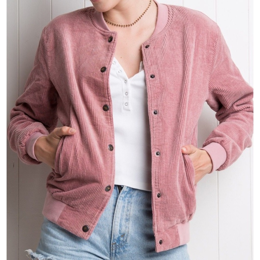 Brandy Dennis Corduroy Bomber Jacket